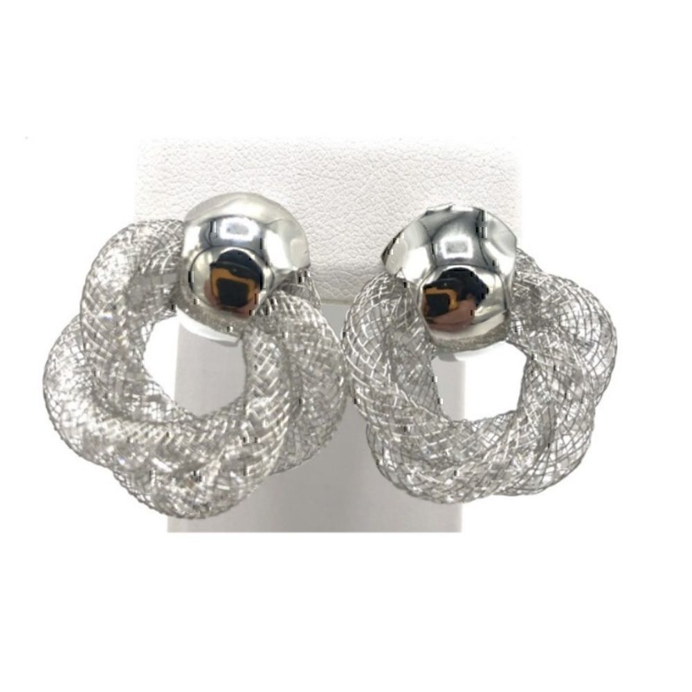 Nwtswarovski Elementssilverdoorknockerstud Earrings 12$